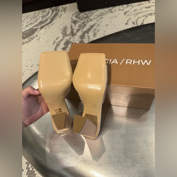 SOLD! GIA BORGHINI X RHW Rosie Satin Sandals Size US 8.5 NEW WITH BOX - Picture 4 of 13